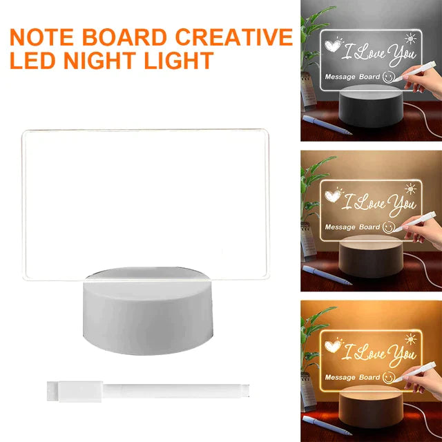 GlowWrite LED Message Night Light